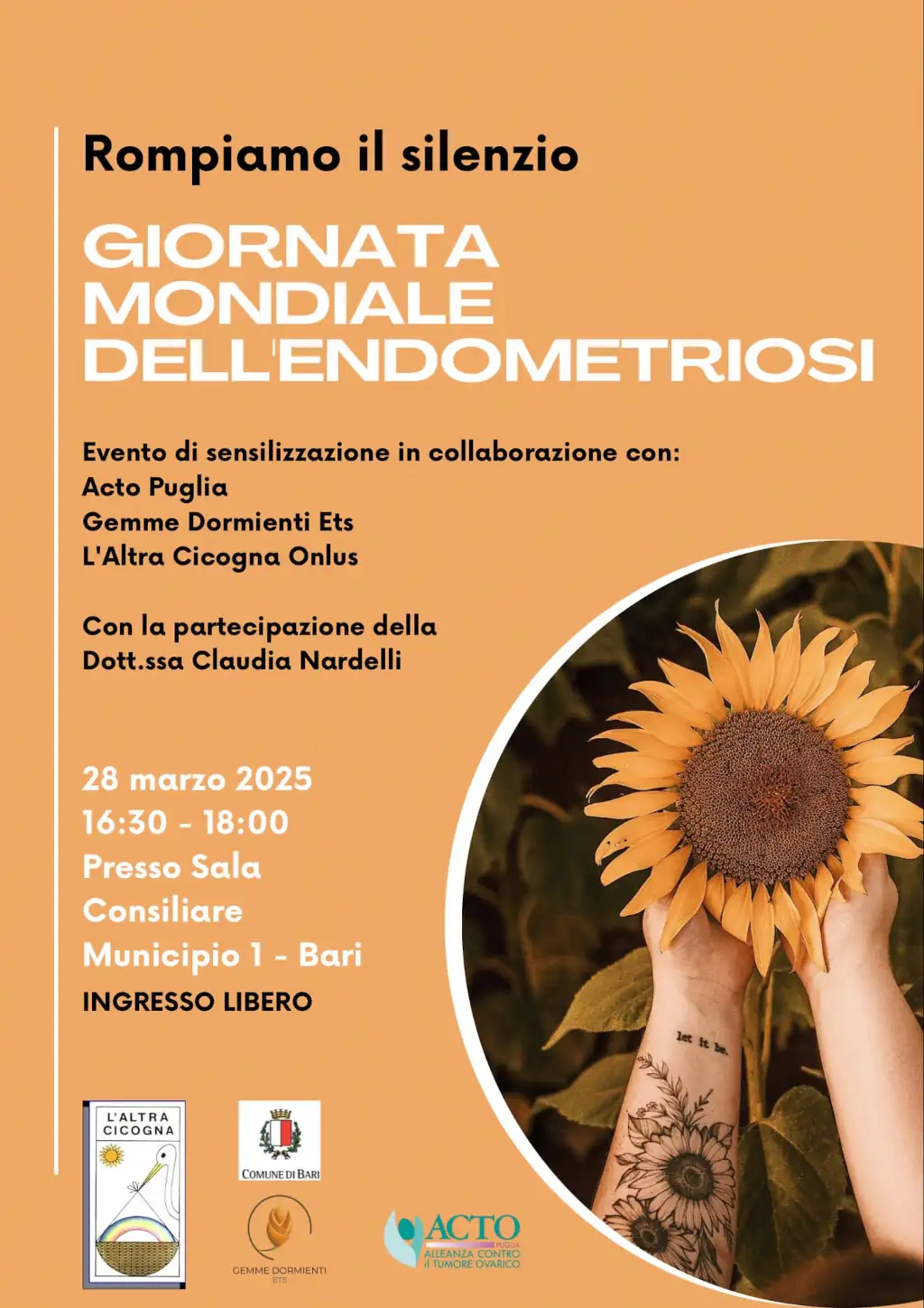 Locandina della Giornata Mondiale dell'Endometriosi