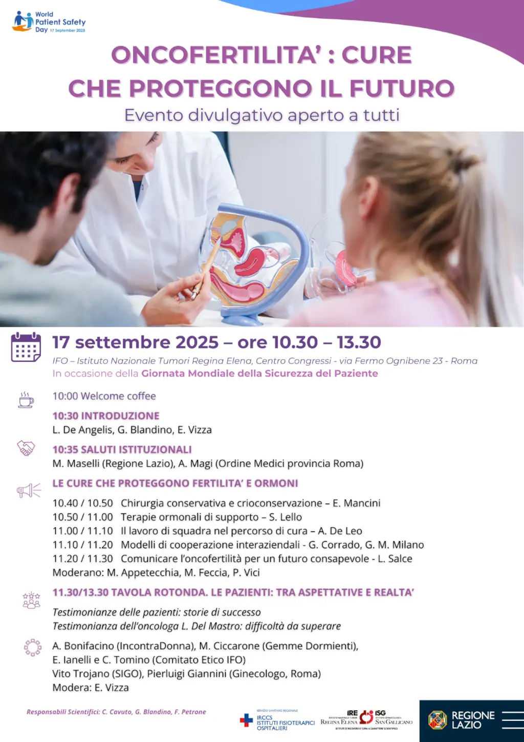 Oncofertilità: cure che proteggono il futuro Locandina dell'evento